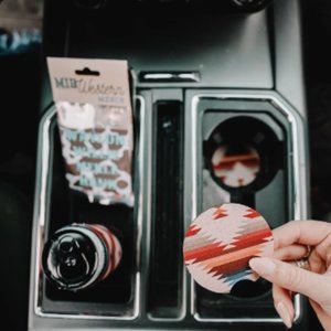 Aztec Car Coasters 2-Pack